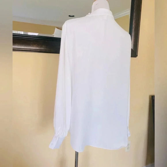 River Island White Long Sleeve Cutout Top Size 14 - Picture 9 of 13